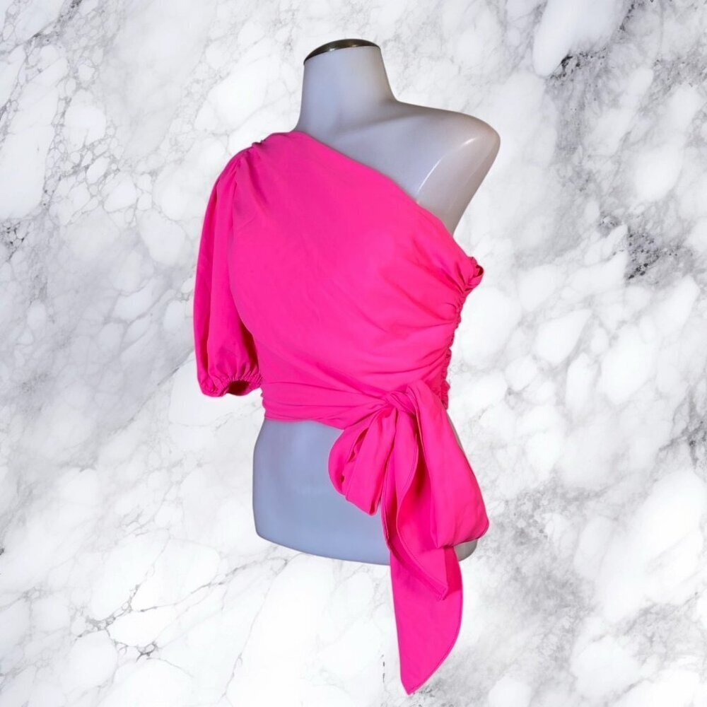 Amanda Uprichard Bexley Top - Pink Lacquer View 4